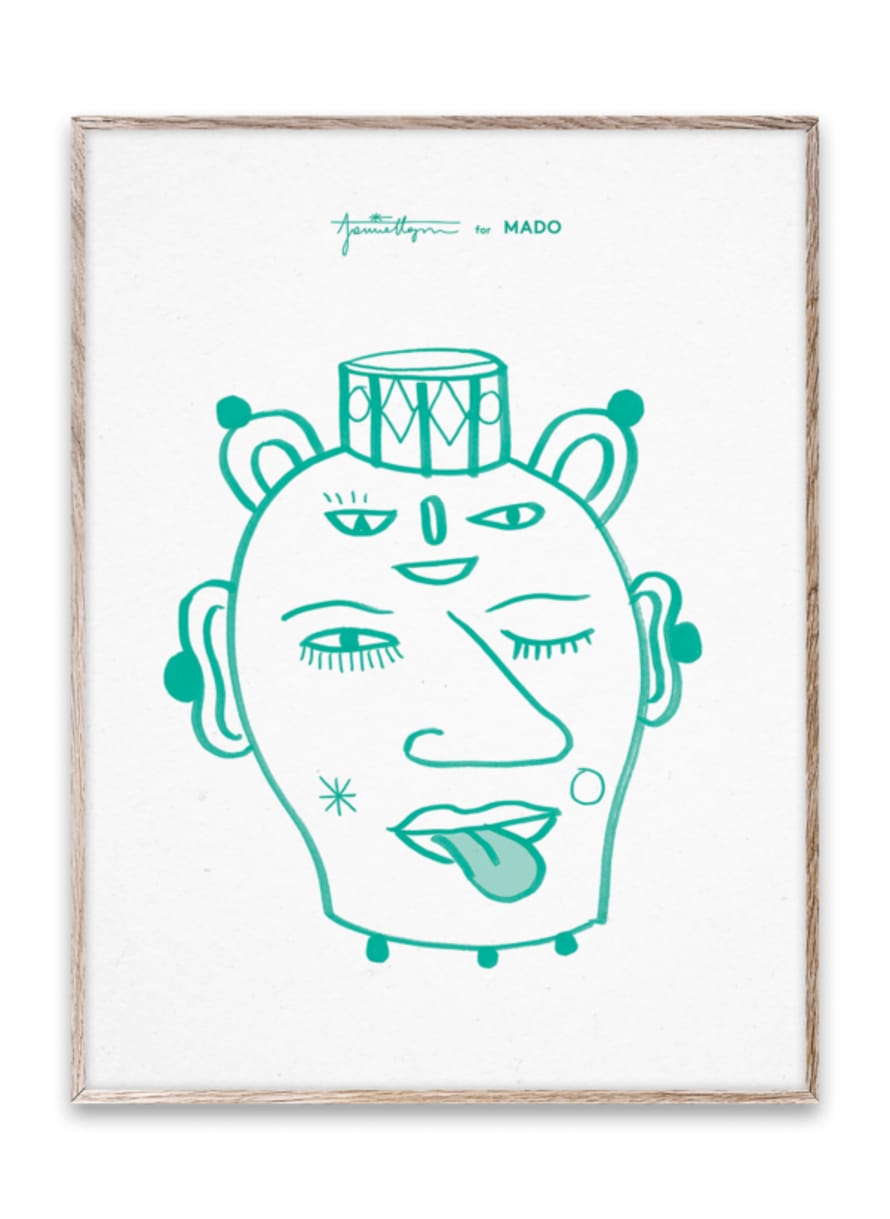 Paper Collective Head Vase Lu Poster by Jaime Hayon for Mado