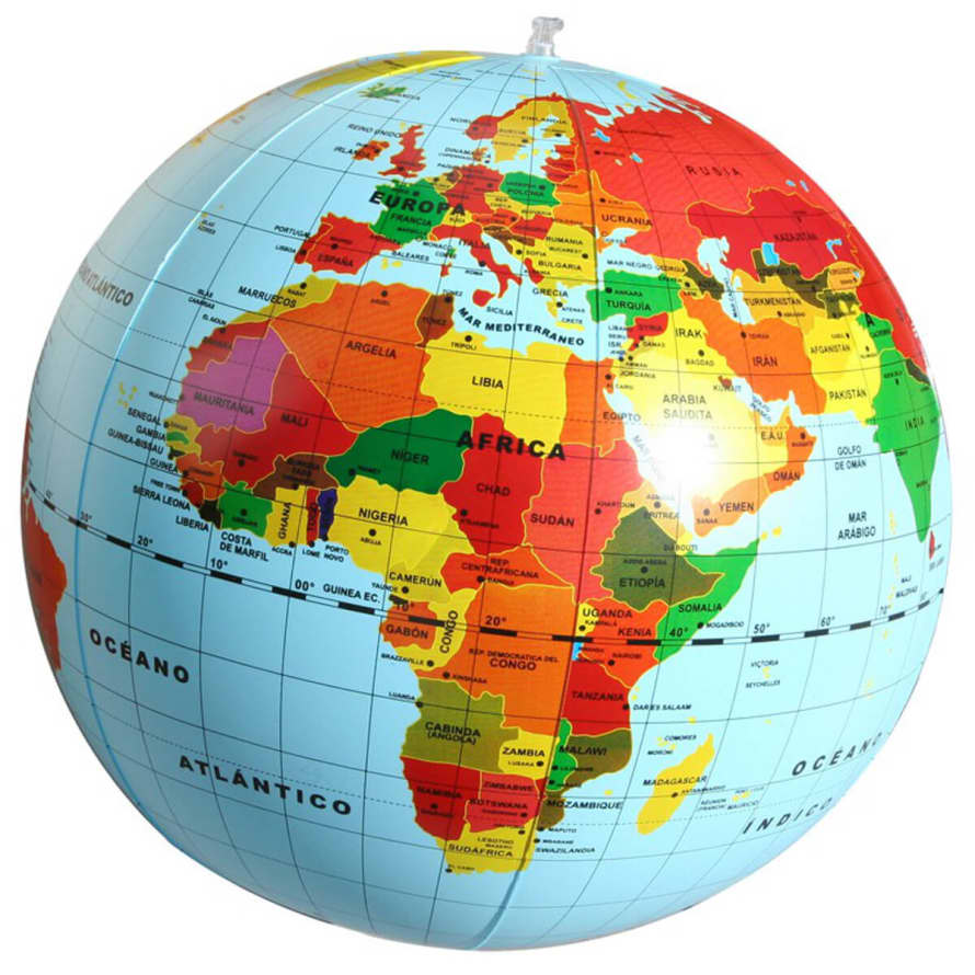 Caly Toys 50cm Inflatable Geopolitical Globe