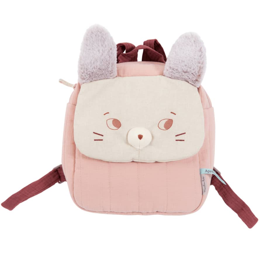 Moulin Roty Pink After The Rain Mouse Backpack