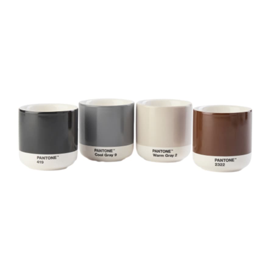 Copenhagen Design Pantone Living Thermo Cup Set of 4 Dark