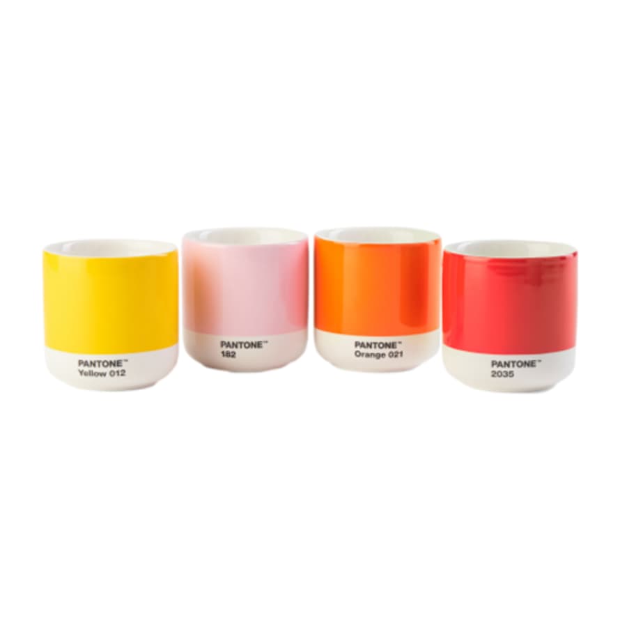 Copenhagen Design Set of 4 Bright Pantone Living Thermo Cup