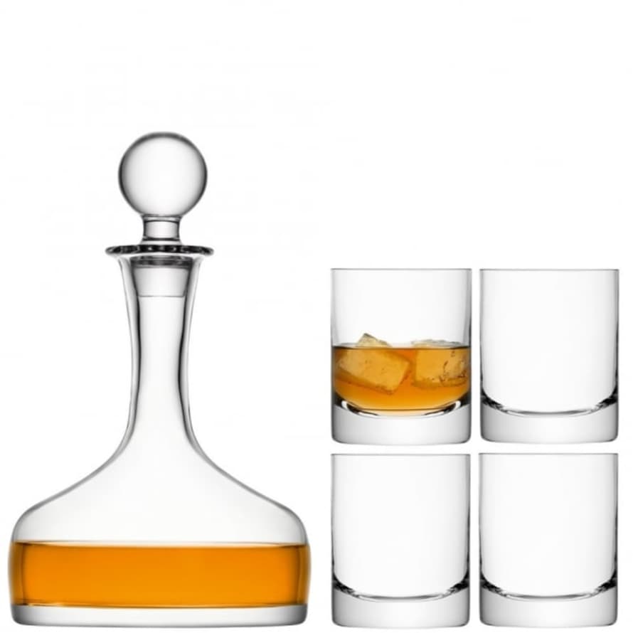 LSA International Bar Whisky Set Decanter & Tumblers