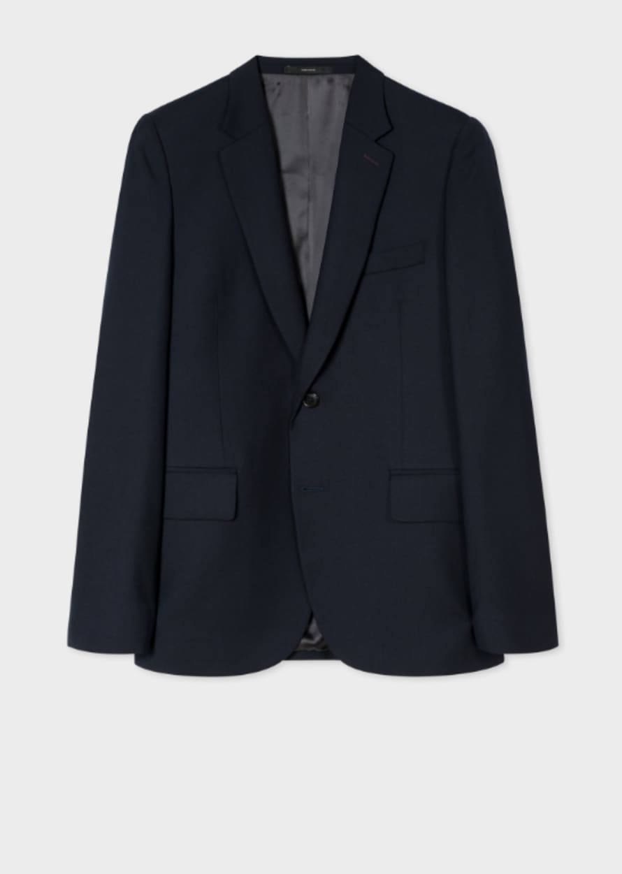 Paul Smith Tailored-Fit Navy Wool Blazer
