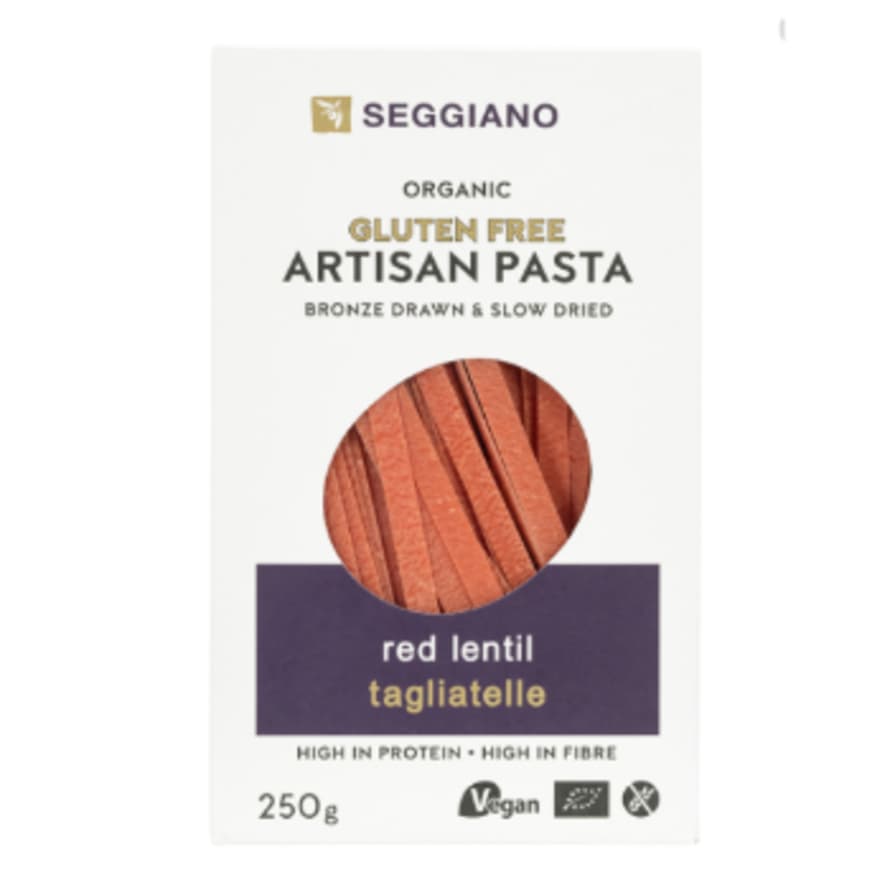 Seggiano Organic Gluten Free Red Lentil Tagliatelle Pasta