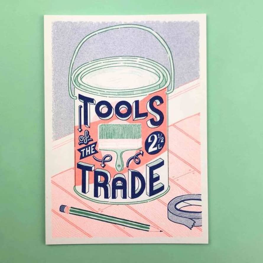 Jacqueline Colley Tools Of The Trade Risograph Print