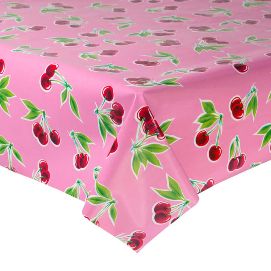 Fantastik Pink Cherry Oilcloth