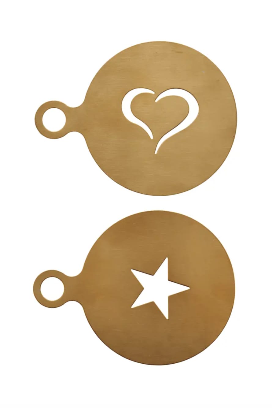 Nicolas Vahé  Set of 2 Gold Coffee Stencil