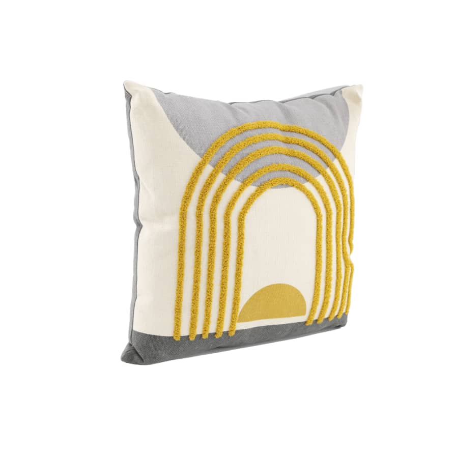 &Quirky Tufted Abstract Cushion
