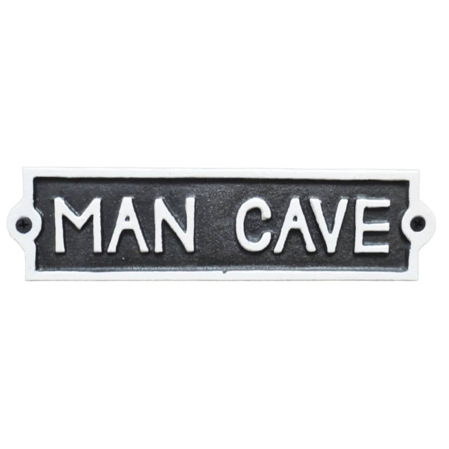 &Quirky Man Cave Cast Iron Sign
