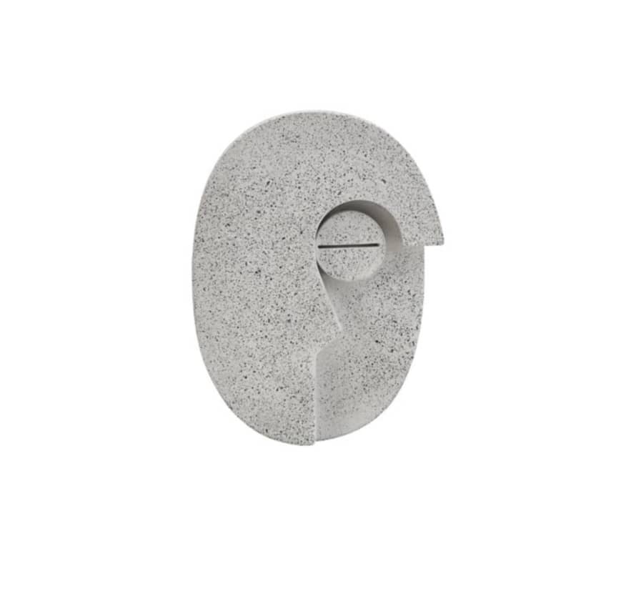 House Doctor Small Grey Wall Art Face