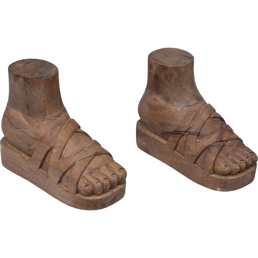 Trademark Living Wooden Foot