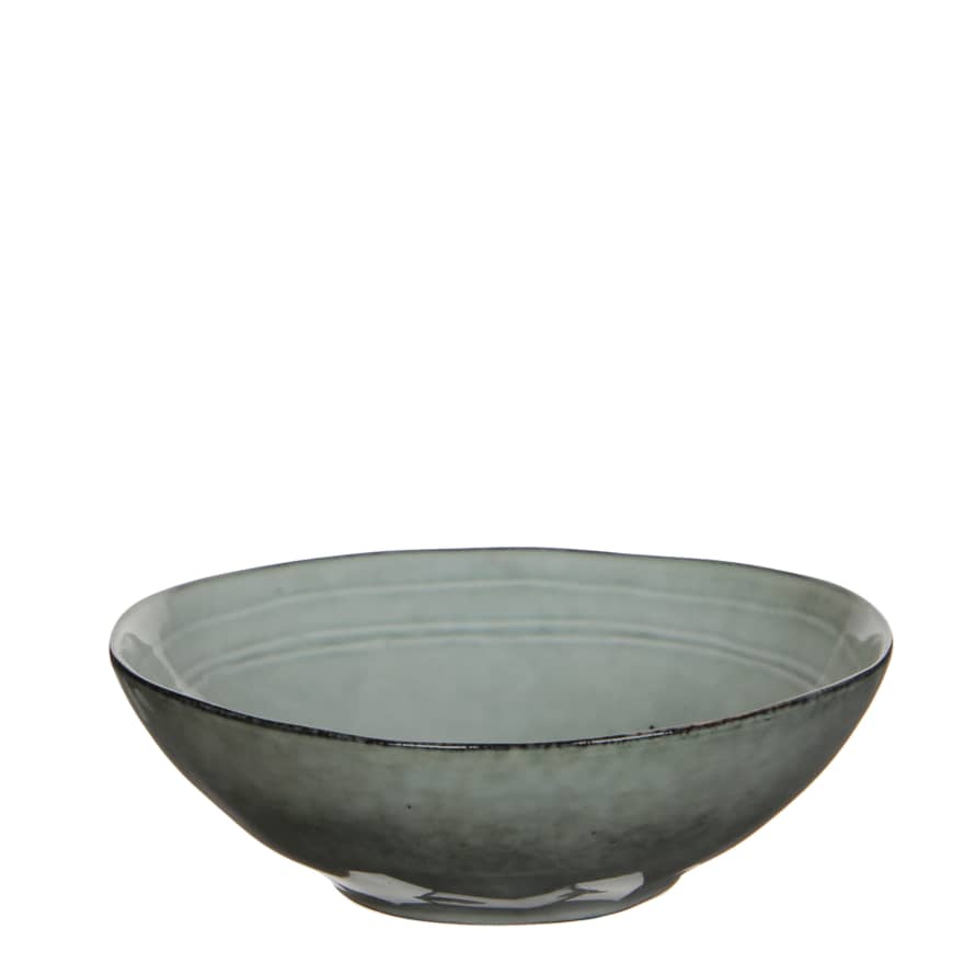20cm Gray Ceramic Salad Bowl