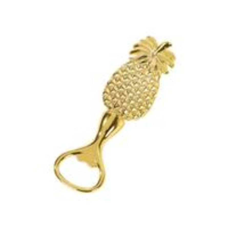 &Quirky Gold Pineapple Bottle Opener