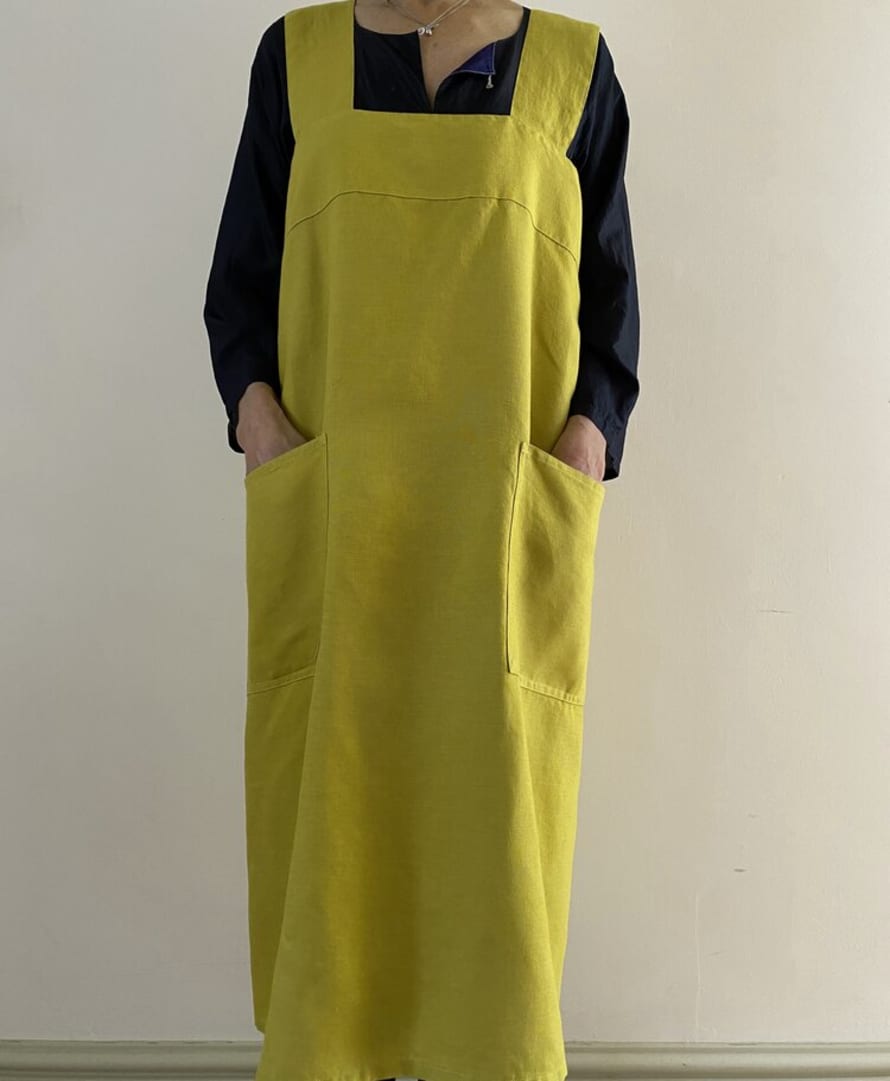 Swedish House Japanese Style Linen Pinafore Apron