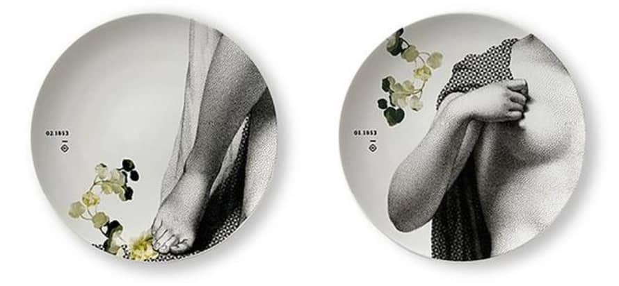 Ibride Winter Set Of 2 Porcelain Parnasse Collector Plates