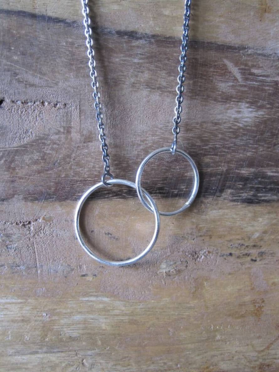 CollardManson 925 Silver Hoop Necklace