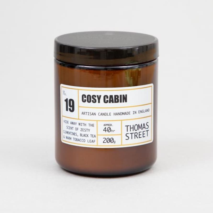 THOMAS STREET CANDLES #19 Cosy Cabin Glass Candle (200g)