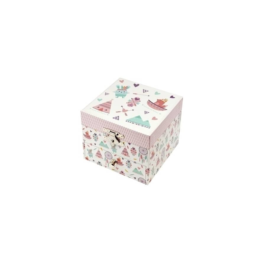 Trousselier Indian Glow in the Dark Cube Music Box