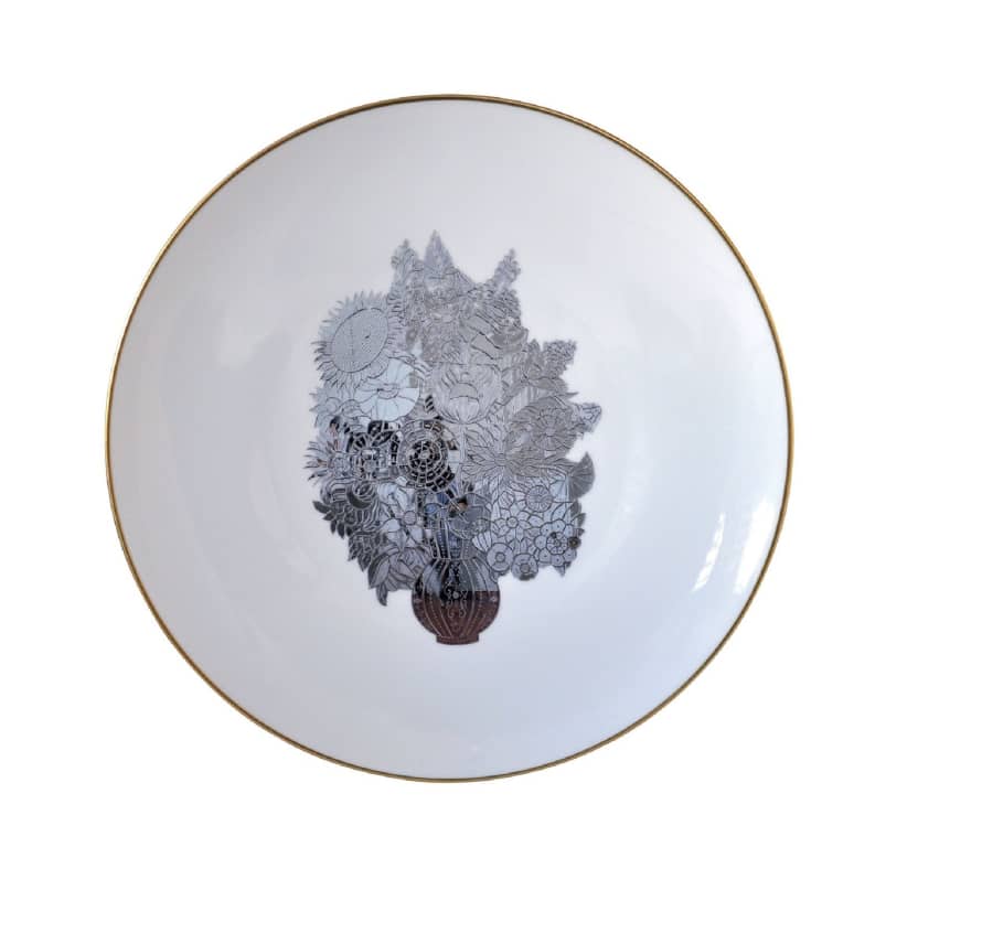 Bernardaud Midium Plate Vase of Flowers by Jeff Koons