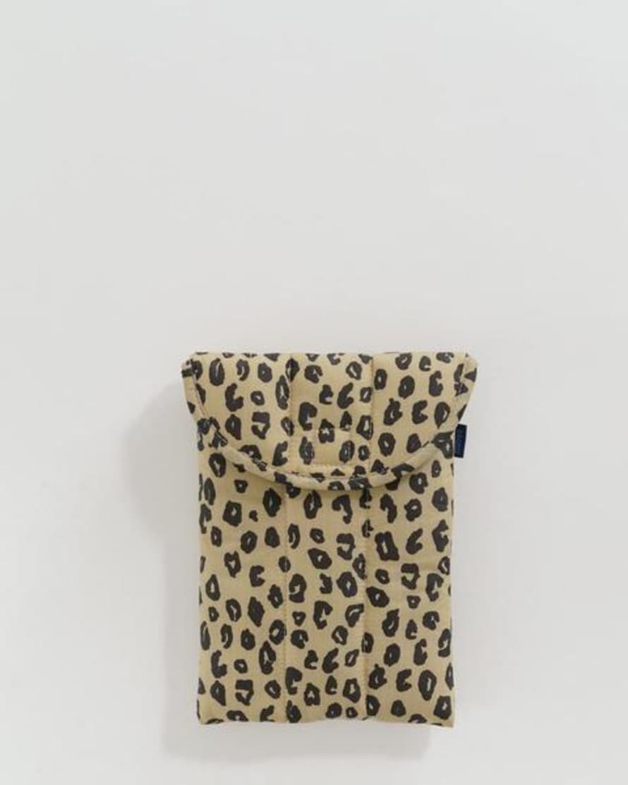 Baggu Puffy Tablet Sleeve Honey Leopard
