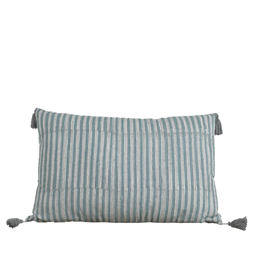 40 x 60cm Blue Striped Cushion