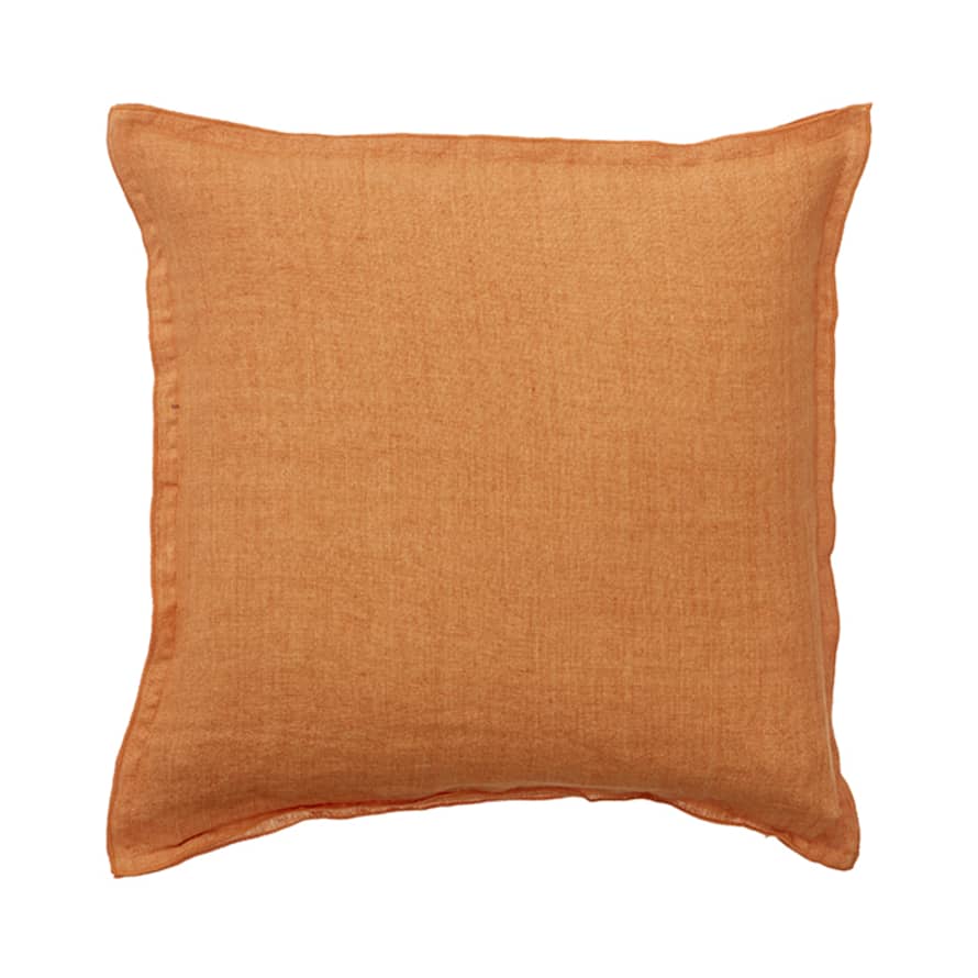 Bungalow DK Linen Cushion Cover 50x50cm  Mandarin