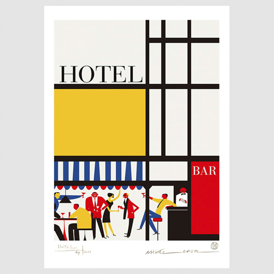 Mikel Casal Hotel Fine Art Paper Print A3