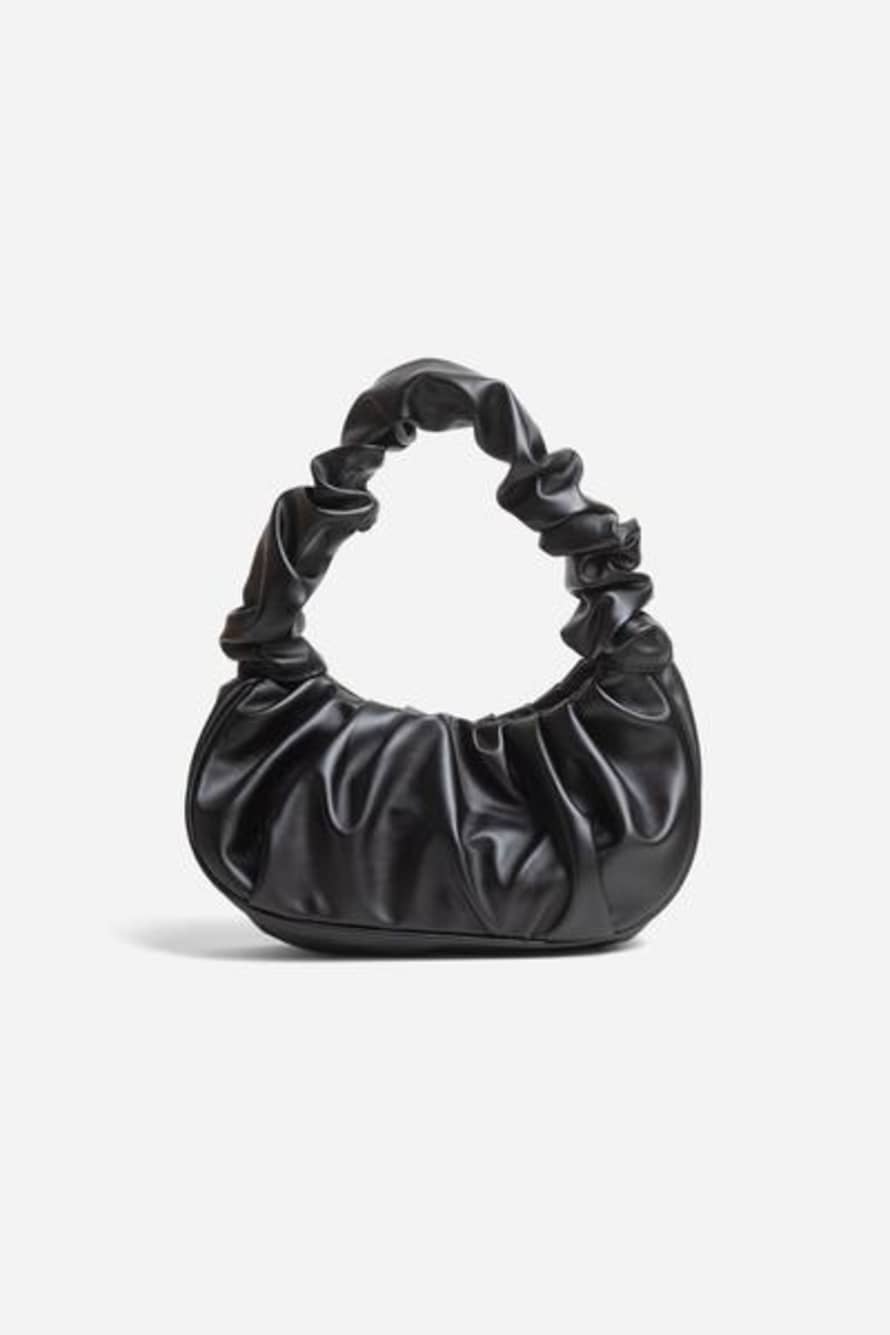 Collection & Co Macca Mini Black Ruched Bag