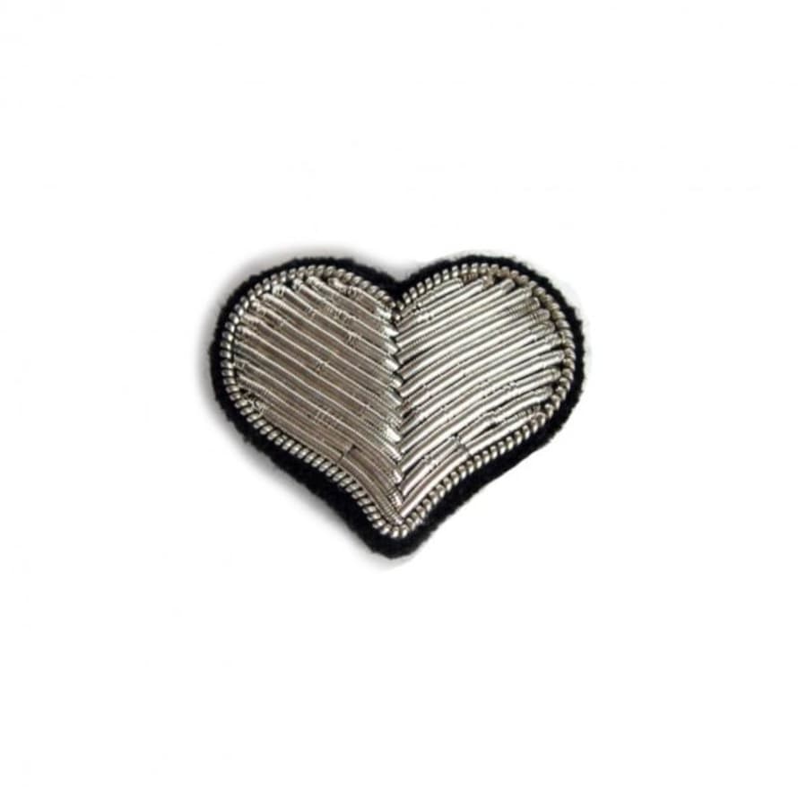 Macon & Lesquoy Silver Heart Brooch