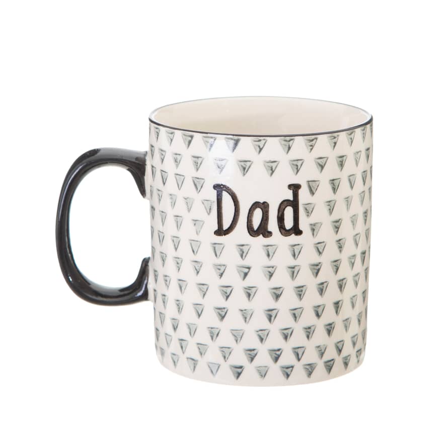 Sass & Belle  Dad Geometric Monochrome Mug