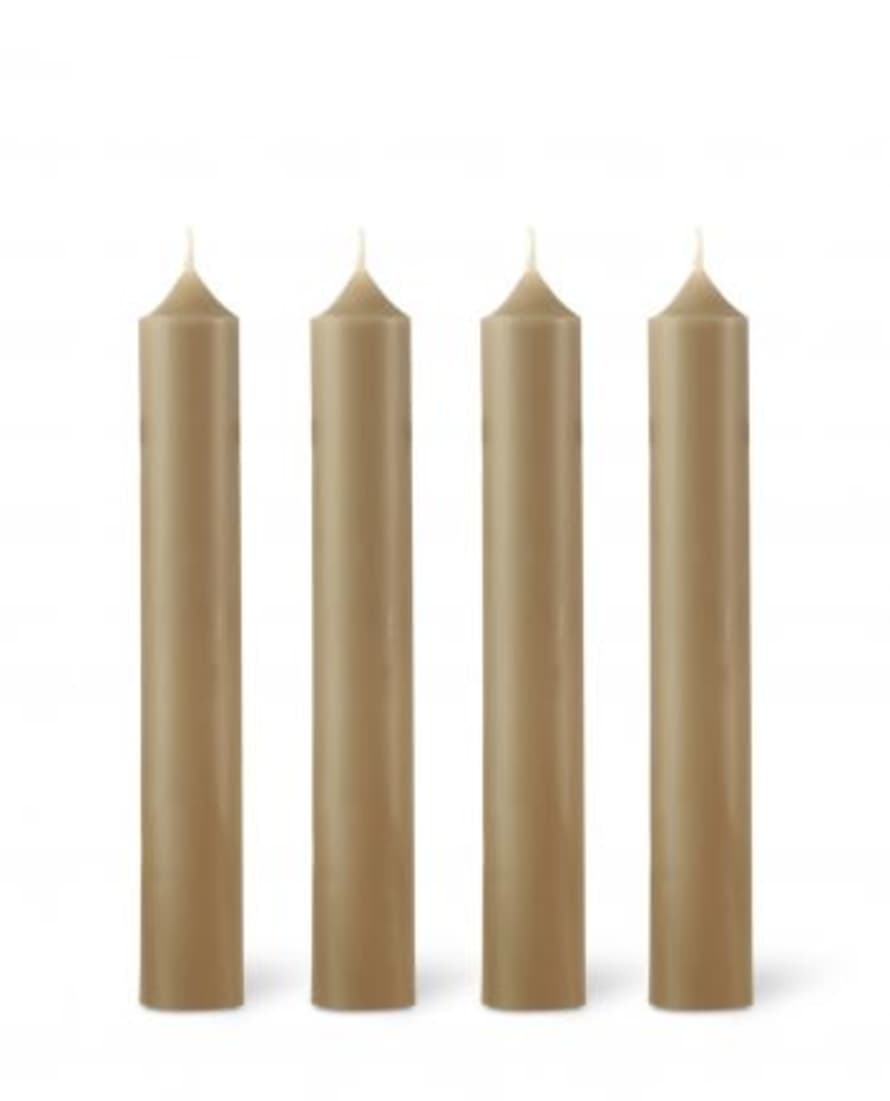 Bougies La Francaise  Set of 4 Classic Candles Taupe