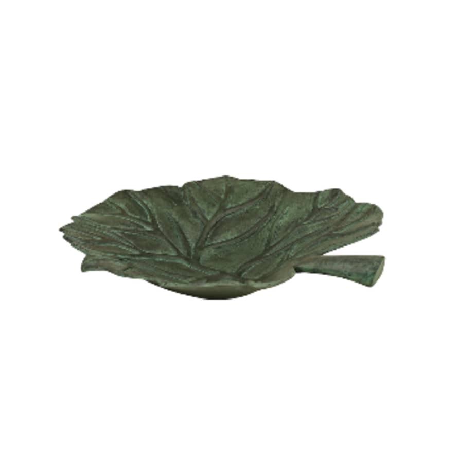 Designfirman Leaf-Shaped Dish, Made of Bronzed Aluminium