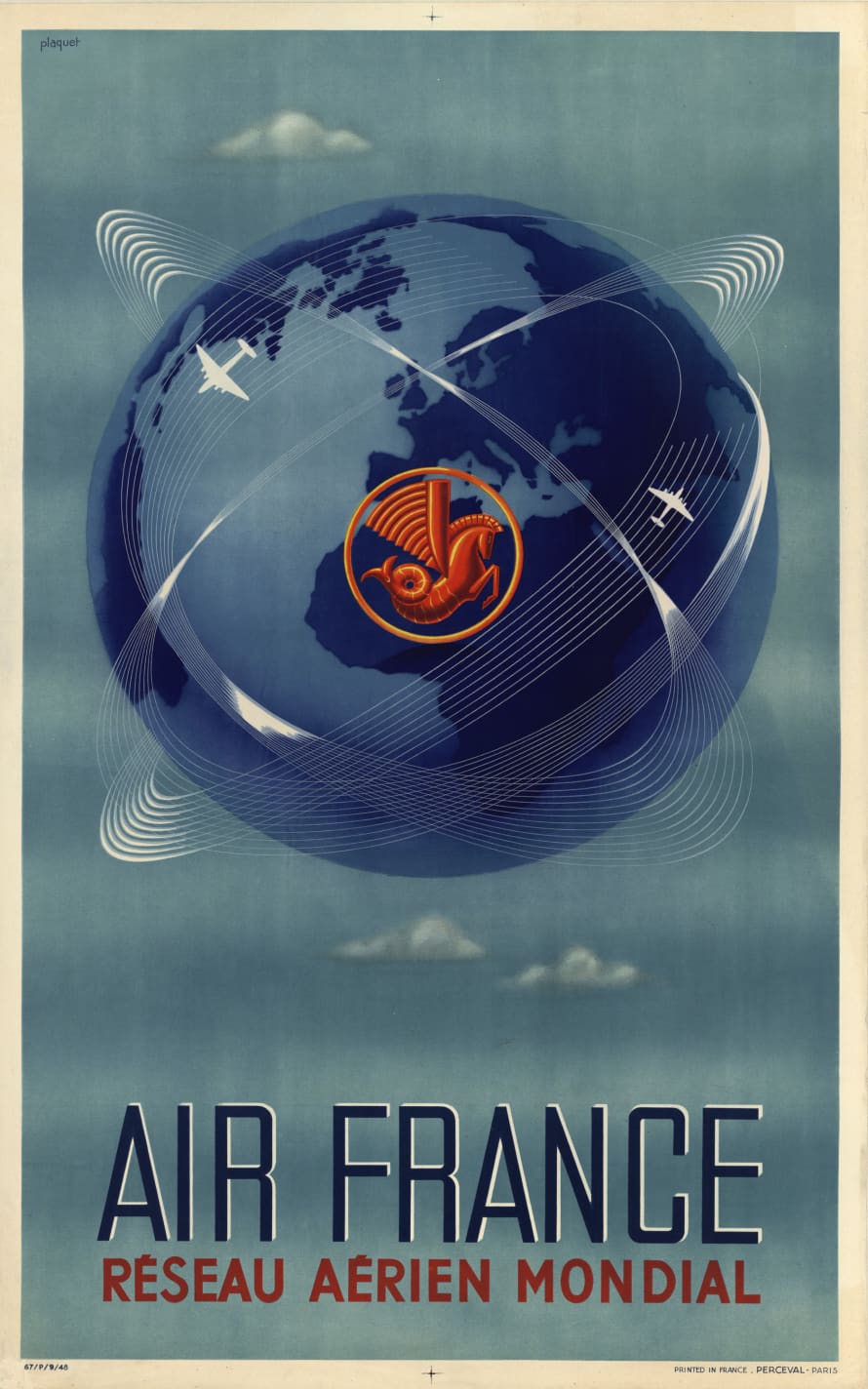 AIR France Air France / Réseau Aérien Mondial A032 Poster
