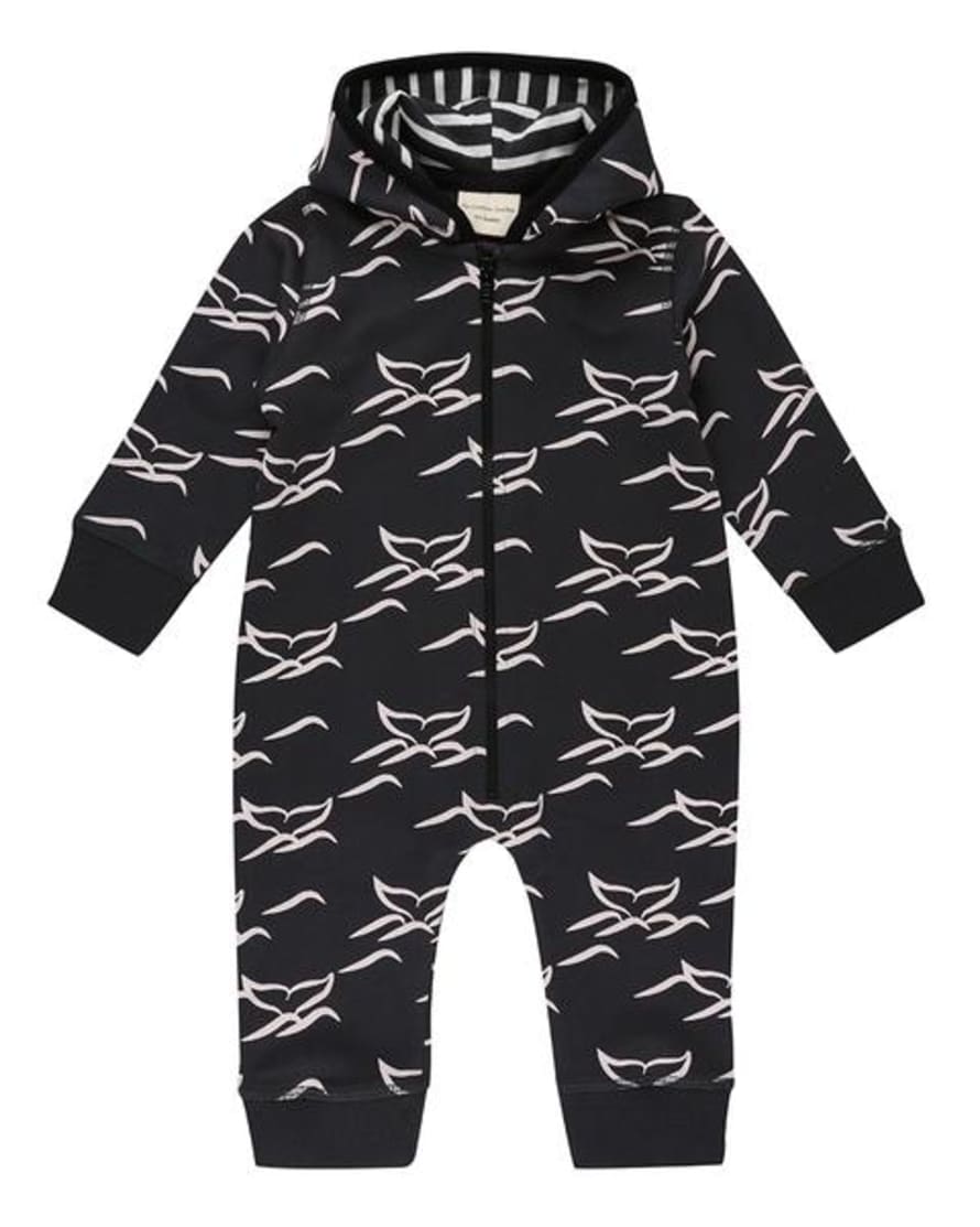 Turtledove London Whale Tails Hooded Romper