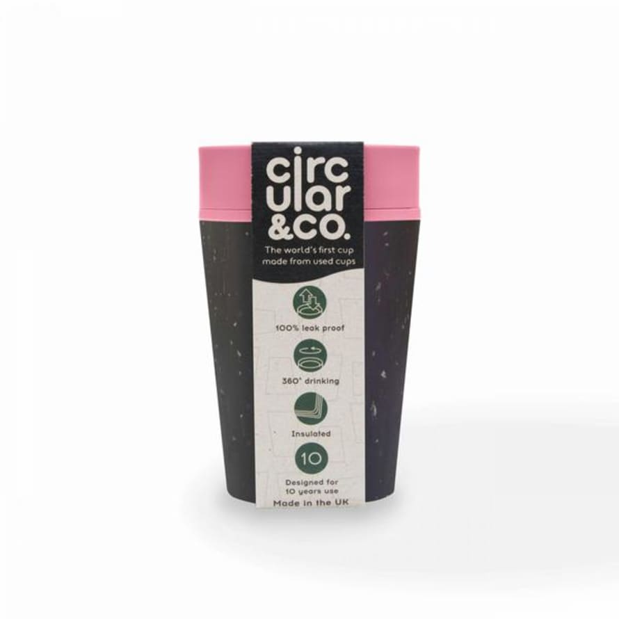 Circular&Co Cup 8 Oz Black Pink