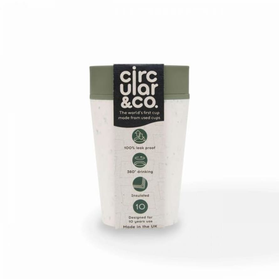 Circular&Co Cup 8 Oz Cream Green