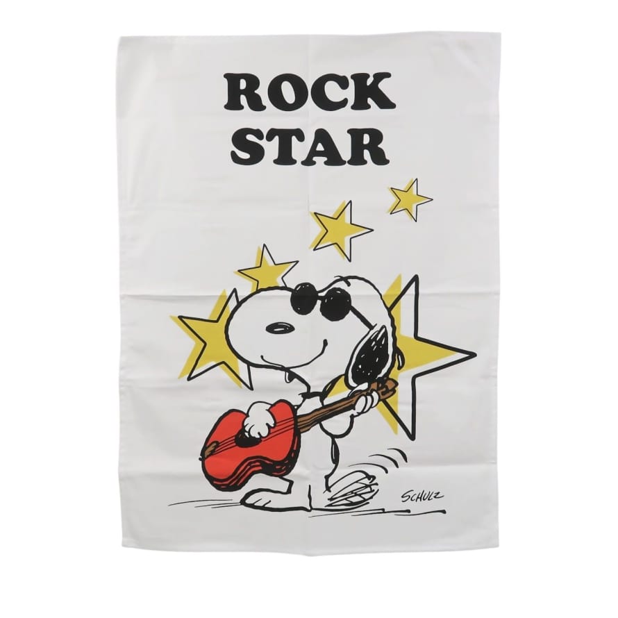 Peanuts Rock Star Tea Towel