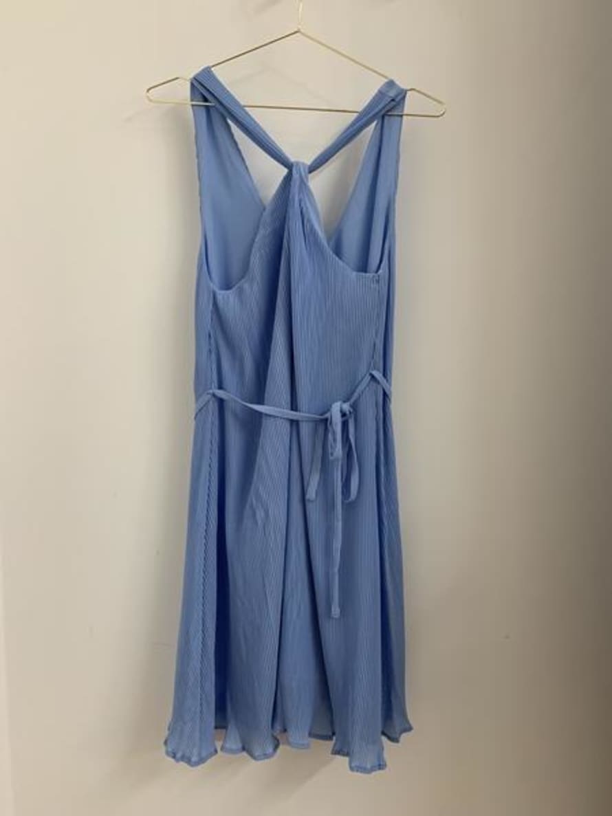 Minimum Melly Blue Grecian Mini Dress
