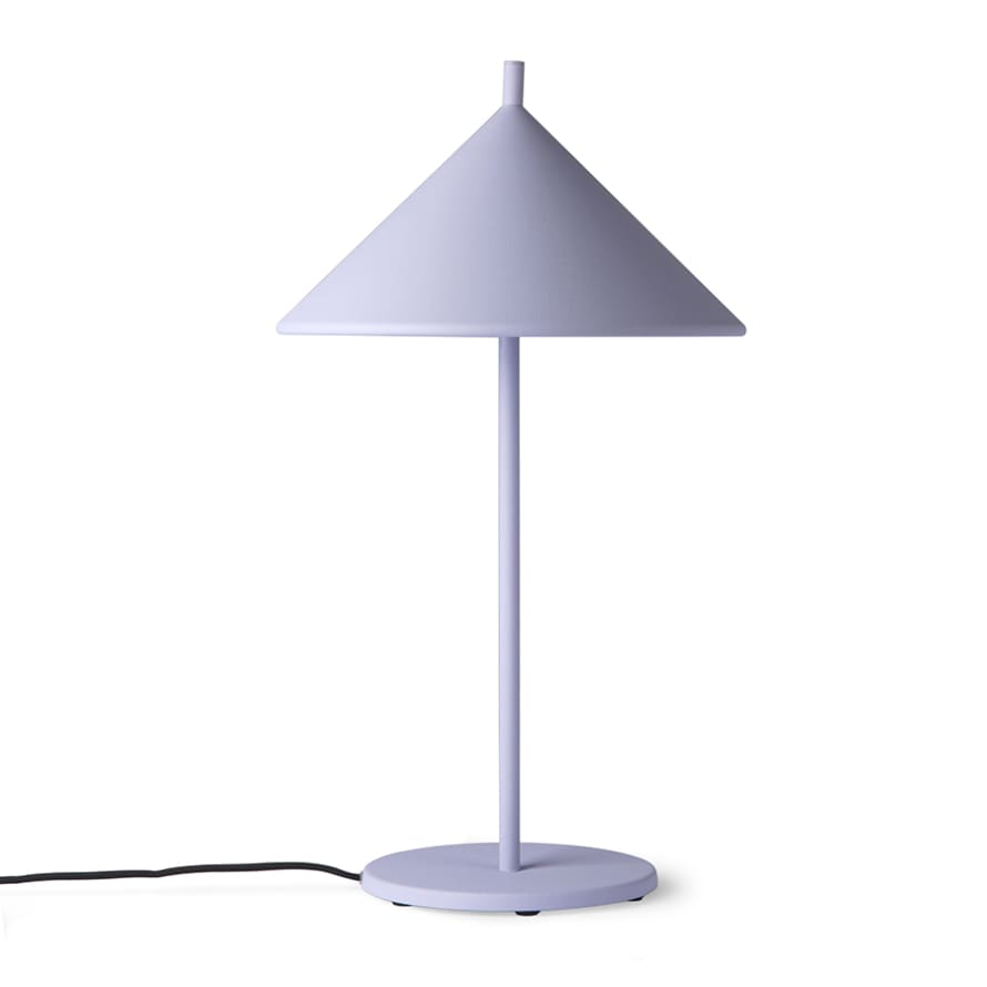 HK Living Lilac M Metal Triangle Lamp