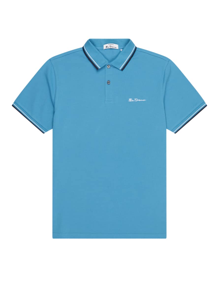 Ben Sherman Light Blue Organic Signature Polo Shirt