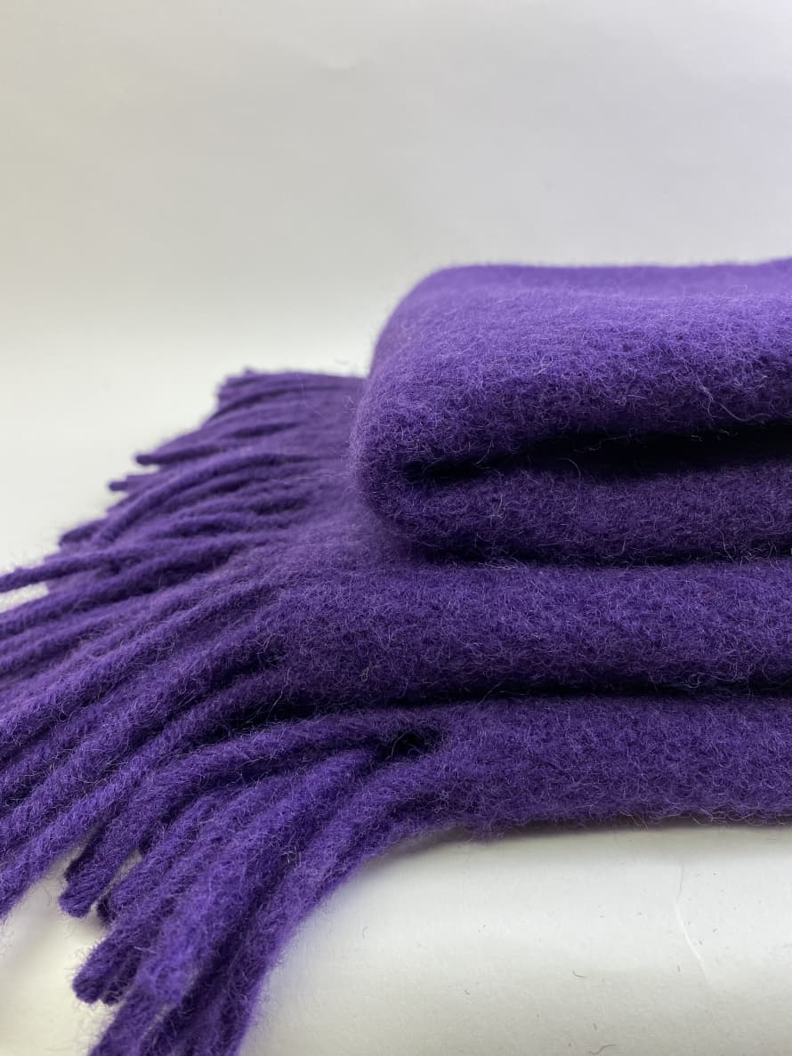 D&T Blanket Wool Basic Purple FB 18