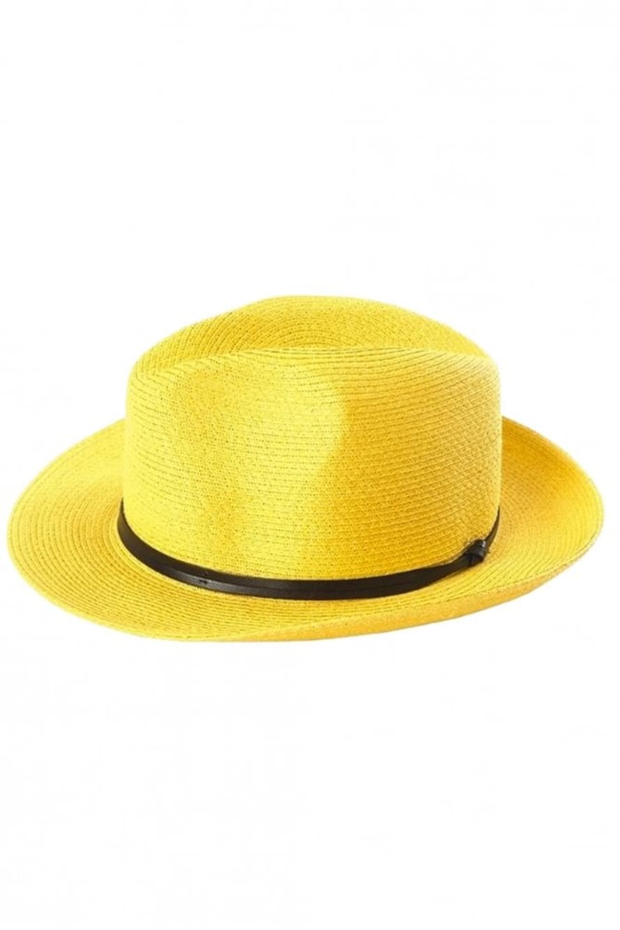 Travaux En Cours Havana Fedora Hat in Sunflower