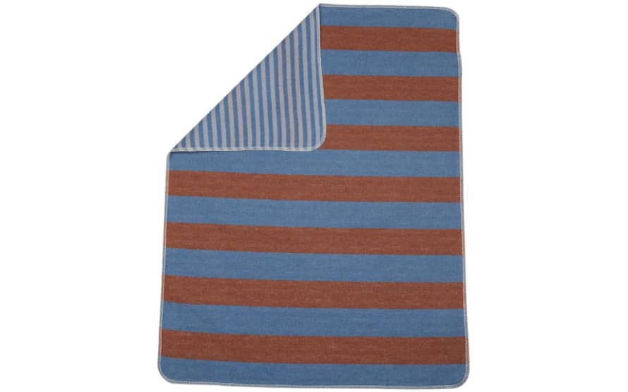 David Fussenegger Toffee Striped Juwel Baby Blanket