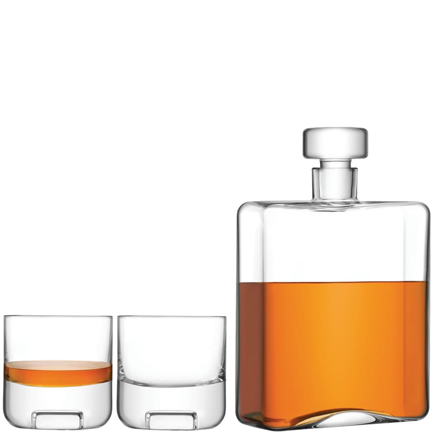 LSA International Cask Decanter & Tumblers Whisky Set