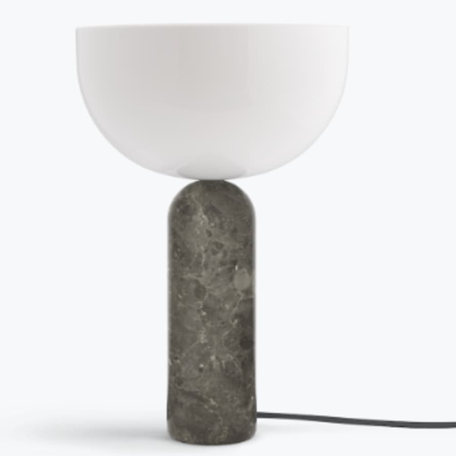 New Works Large Kizu Table Lamp Mole Grey Marble