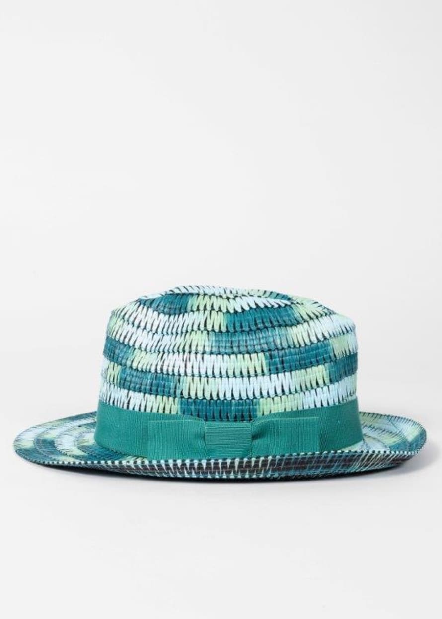 Paul Smith Turquoise Space Dye Trilby Hat