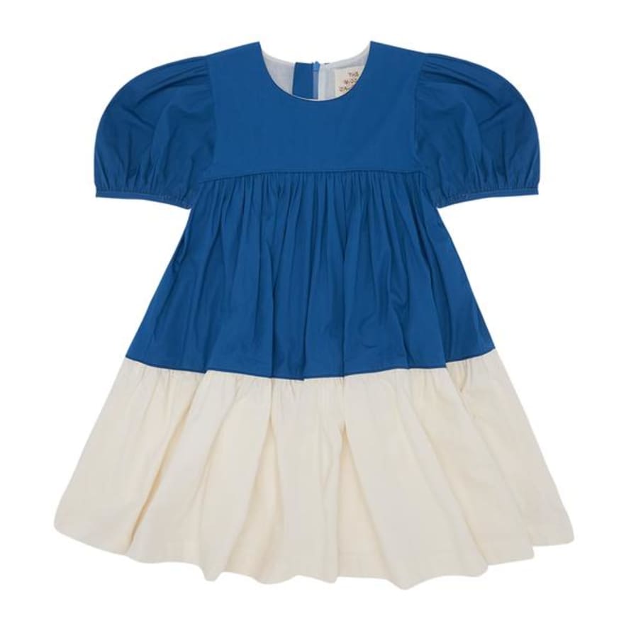 The Middle Daughter Tier Ry Eyed Dress Deep Blue Vanilla Scoop