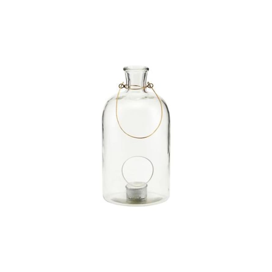 House Doctor Clear Glass Frej Lantern 25 X 12 cm