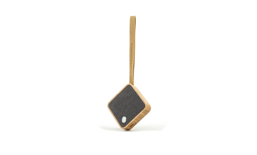 Gingko Japanese Bamboo Mi Square Pocket Speaker
