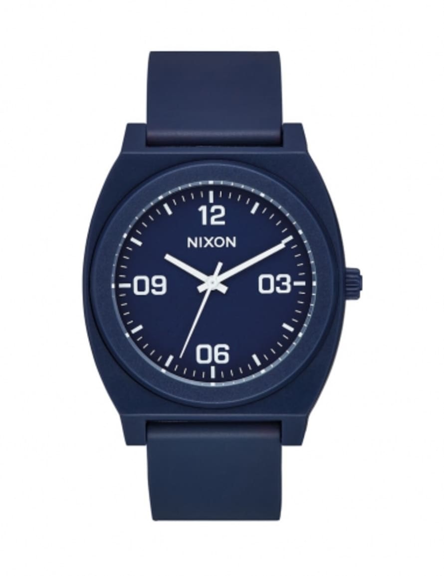 Nixon Matte Navy and White Time Teller P Corp Watch